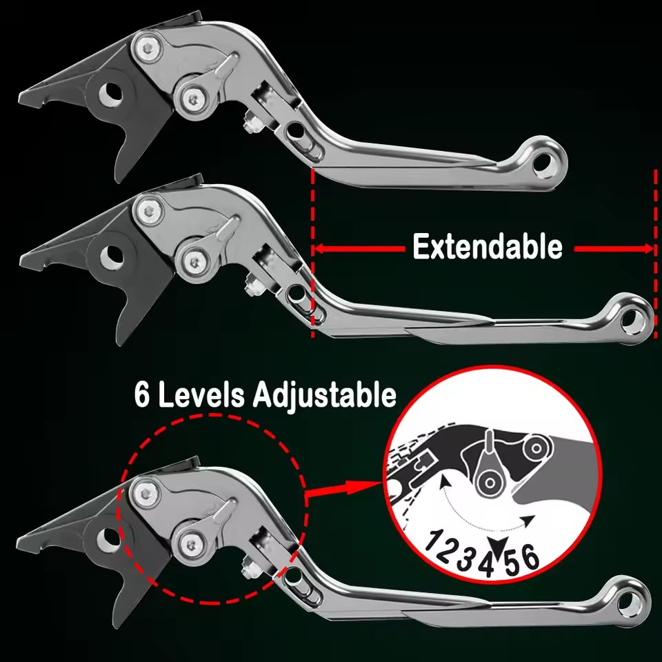 Acessórios para motocicleta Du - Cnc Aluminum Adjustable Brake Clutch Levers avaliação e preço