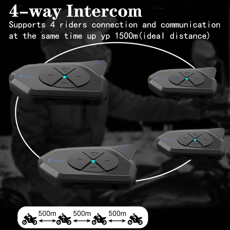 Motocicleta Bluetooth Intercom - Universal Motorcycle Helmet Intercom Headset avaliação e preço