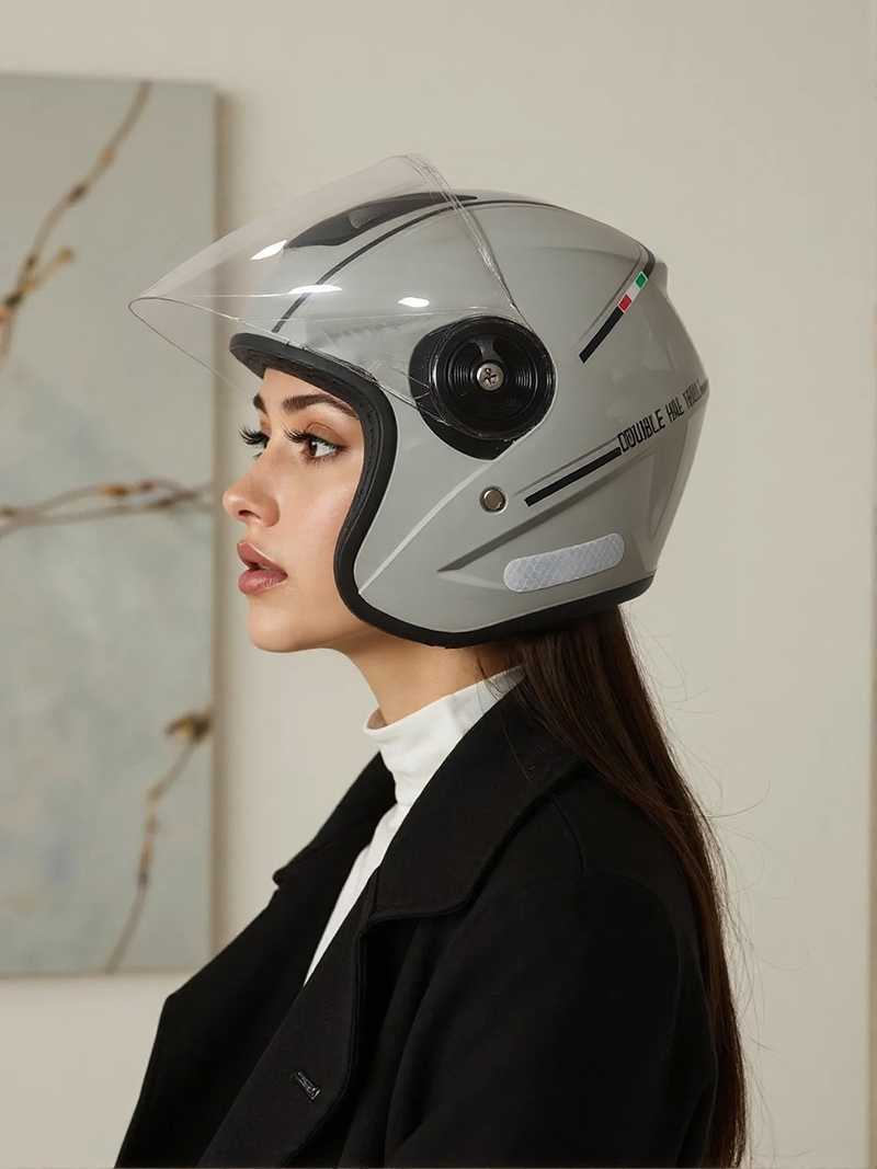 2025 motocicleta dupla viseira - Dual Visor Motorcycle Racing Helmet avaliação e preço