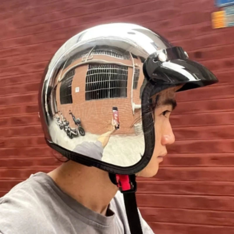 Capacete de Moto Retrô Aberto  - Vintage Open Face Retro Helmet avaliação e preço