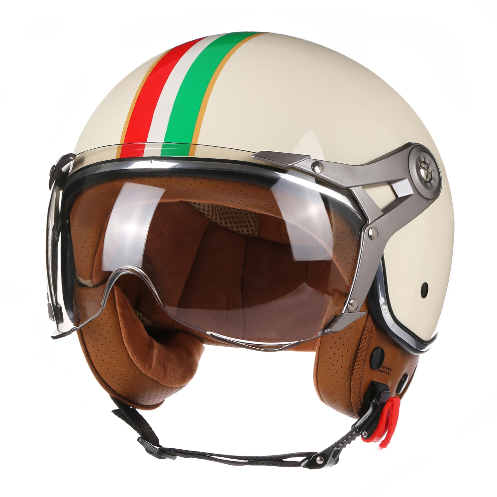 Capacetes de Moto Abertos 3/4  - Vintage Open Face Retro Helmet avaliação e preço