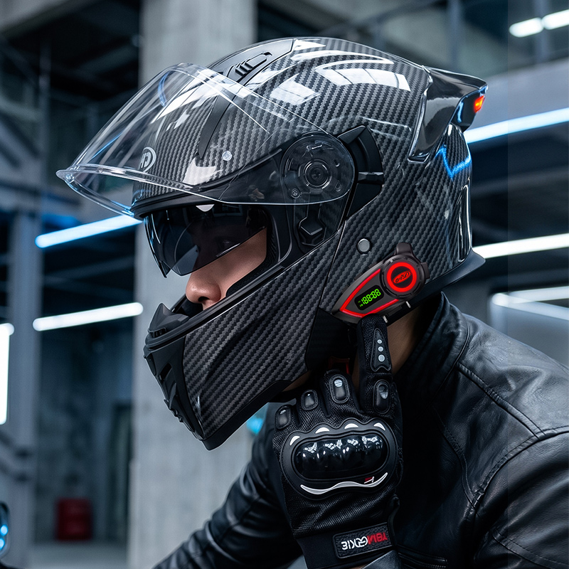 Capacetes de Motocicleta em Ma - Modular Flip Up Motorcycle Helmet Dot Approved avaliação e preço