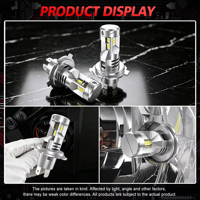 Faróis LED H4 Canbus 12V 9003  - Universal Motorcycle Led Headlight Projector avaliação e preço