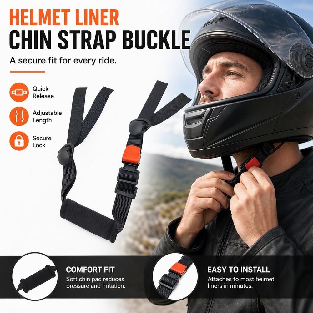 Fivela de Liberação Rápida par - Quick Release Buckle Motorcycle Helmet avaliação e preço